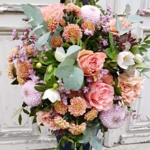 Bouquet saumon / rose
