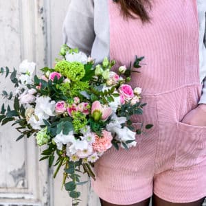 Bouquet rose et blanc